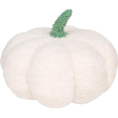 KEYIDO Kürbis-Kissen Plüsch Kürbis Herbst Kissen Halloween Raumdekor Weiß Gestrickte Kürbis Dekorationen für Thanksgiving Halloween Schlafzimmer Dekorationen -20 cm