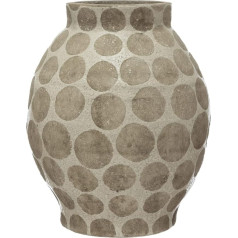 Creative Co-Op Terra-Cotta Wax Spot Vase - Cream 13