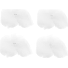 HOMSFOU Pack of 4 3D mākoņu rotājumi piekaramie gaismas griestu skatuves rotājumi kāzām mākoņu piekaramie rotājumi mākoņu dekorēšana mākoņu sega Lint Hanging Clouds Nursery Genting White Baby