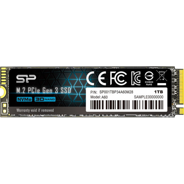 ssd p34a60 1tb pcie m.2 nvme 2200/1600 mb/s