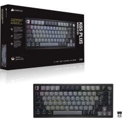 Tastatūra k65 plus bezvadu 75% rgb