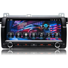 Cawell Android auto radio [Android 13.0 4GB + 64GB 2.0Ghz] 1 DIN BMW E46 M3 Rover 75 MG ZT, 8,8 collu auto radio ar ekrānu Bluetooth 4G SWC WiFi GPS RDS 3-USB FM RCA, atbalsts Mirrorlink