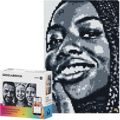 Mozabrick M komplekts - Clamp Building Block Mosaic Photo Kit, personalizēta dāvana, pielāgota, attēlu veidošanas komplekts, Pixel Art Plug-In Building Block Painting