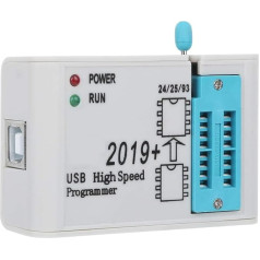 Ccylez USB universālais programmētājs, 12 Mbps ātrgaitas programmētājs, loģiskās shēmas BIOS mikroshēmu programmētājam, 25 Flash bloki, 24 EEPROM bloki, 25 EEPROM atmiņas mikroshēmas, 93 EEPROM bloki.