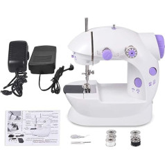 Wenmily Portable Sewing Machine Mini Sewing Machine Two Wire Two Speed Pedals Mini Size