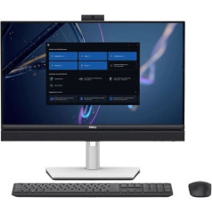 Dators optiplex 24 aio/core i7-13700/16gb/512gb ssd/23.8 fhd/integrēts/adj statīvs/fhd cam/mic/wlan + bt/wireless kb un pele/160w/w11pro