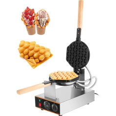 VEVOR Waffle Maker 1400 W Waffle Maker Waffle Maker Waffle Size Baking Tray Kitchen Appliances Commercial Egg Waffle Iron Stainless Steel 220 V