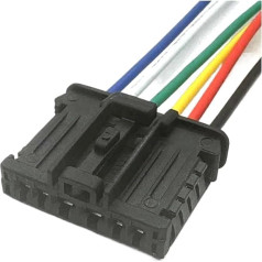 QUPXBE 1 komplekts 6-poliegu 98821-1061 Auto-Rücklicht-Steckdose Klimaanlage Lüfterstecker (dunkelgrau, 20 Sets)