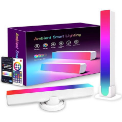 VEKPTHTBH Dators TV Galda virsma Atmosphäre Licht RGB IC Graffiti Bunte dynamische Musik Streamer Rhythmus Pickup Licht (Krāsa : Graffiti dual WiFi versija 2 gab, Izmērs : Uk)