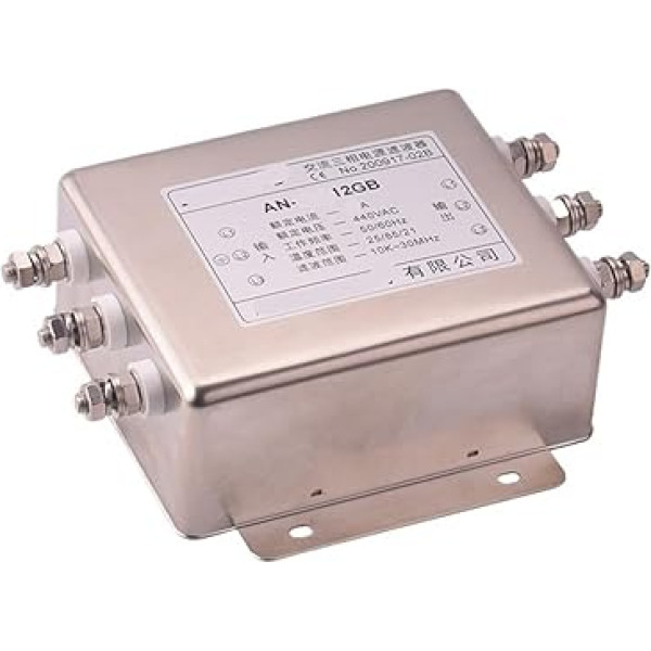 380V/440V/60A, trīsfāzu tīkla filtrs AN-60C12GB/ET-65C12G30B(AN-50C12GB 50A)