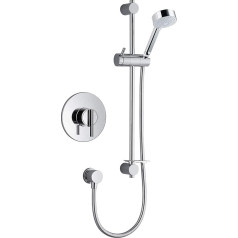 Mira 1.1628.002 integrierte Ventil Duscharmatur mit Thermostat - Silber