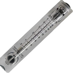 LZT-15 Luftdurchflussmesser, Rotameter-Panel, uzstādīšana G1/2 Zoll männlich, G 1/4 Zoll weiblich (0,5-5 GPM2-18LPM)