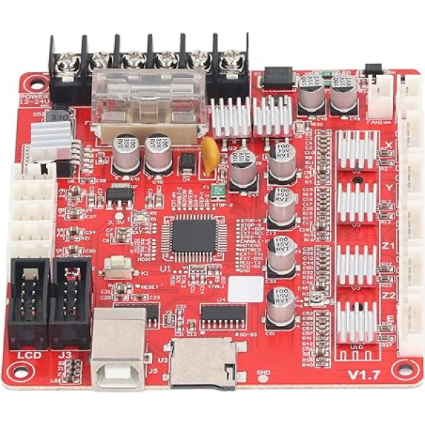 A8 PLUS 3D printera pamatplate, laba siltuma izkliedēšana, integrēta pamatplate ar USB saskarni, atbalsta rampas 1.4, 2004 LCD un 12864 LCD vadības plates, viegli lietojama