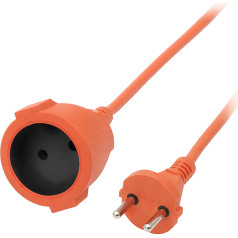 9720# Tīkla pagarinātājs ps-160 1-ligzda bez zemējuma 20m oranžs 2x1mm