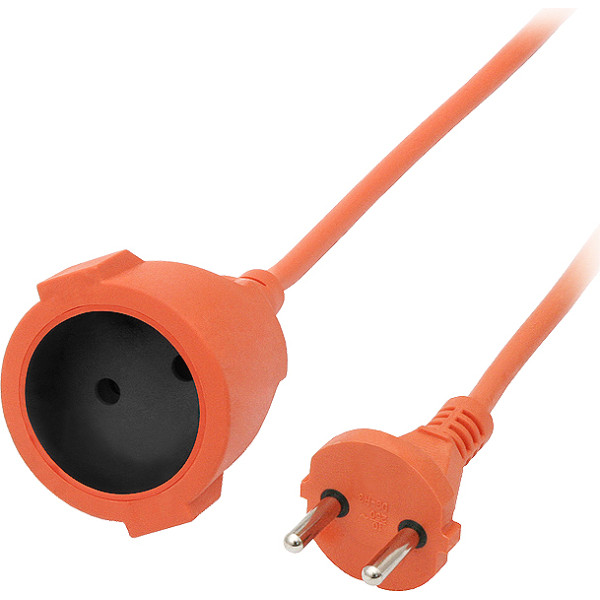 9720# Tīkla pagarinātājs ps-160 1-ligzda bez zemējuma 20m oranžs 2x1mm