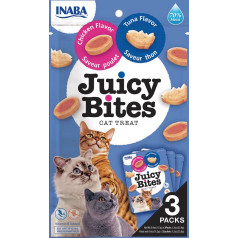 cat juicy bites chicken and tuna - лакомство для кошек 3 x 11 г