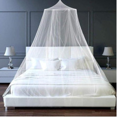 TravelHawk Mosquito Net Travel XL - moskītu tīkls divguļamai gultai ar līmējošiem āķiem ceļošanai, kempingam, mājām Klamboe Insect Protection Bed Canopy Fly Net ar somu videi draudzīgs materiāls