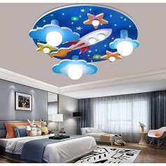 Children's Ceiling Light LED Acrylic Ceiling Light Modern Minimalist Creative Circular Ceiling Lighting Boy Girl Universe Cartoon Chandelier Bedroom Lamp Living Room Nursery