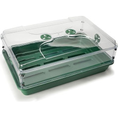 EarlyGrow MPL50115/1 Propagators ar ventilācijas augstuma pagarinājumu sēklu dīgšanai un augu augšanai, 58 x 38 x 22 cm