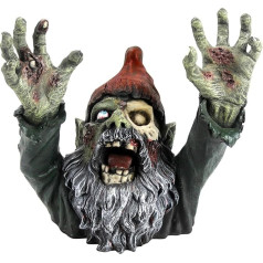 Design Toscano Zombie Gnombie Gothic-Gartenstatue Grabsteinstatue, polirezīns, vollfarbe, 28 cm