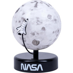 Fizz Creations NASA Inspired Moon Mood Light Features a Realistic Crater Effect and a Smoothly Rounding Rocket Battery Operated Portable NASA Inspired