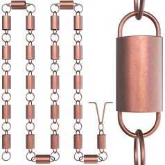 Lietus ķēdes Direct - Kanāla posma lietus ķēdes - 2,6 m - tīra vara masīvs - augstākās kvalitātes notekcauruļu ķēdes