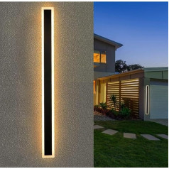 ZMH LED sienas gaisma Āra sienas lampa: 100 cm melns āra sienas apgaismojums Long Villa āra lampas IP65 Ūdensizturīgs moderns āra apgaismojums 21 W Sienas apgaismojums dārza kāpņu telpām Patio