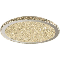 LUOYAOB LED Kristall Deckenleuchte Luxuriöse runde Kristall-Deckenleuchte Moderne Crystal Close to Ceiling Lampe LED dimmbare Flush Mount Beleuchtung for Wohnzimmer Schlafzimmer Flur Restaurant(29cm)