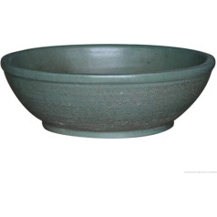 K&K Keramik Bonsai Plant Bowl Flat 38 x 16 cm matēti zaļš sala izturīgs