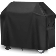 Besketie Barbecue Cover, Gas Grill Cover, Weatherproof for Weber Genesis Spirit E-310, E-320, 420D Oxford Waterproof Rainproof BBQ Cover, Protective Cover, Dustproof Tarpaulin - 147 x 61 x 112 cm