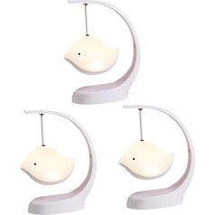 OSALADI 3 Stk Schreibtischlampe Lautsprecher Lampe Cartoon-Vogel-Lampe LED lukturi LED gaismas Nachttischlampen wiederaufladbares Nachtlicht Mehrzwecklampe gebührenpflichtig Musik Licht Dimmer