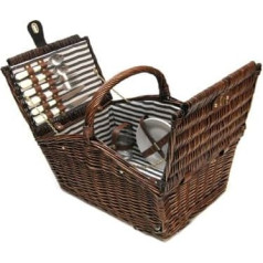 Picnic Hamper for 4 Persons Wicker 21 Parts No: 1026