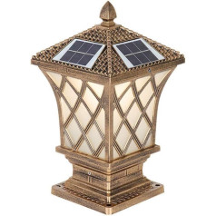 WFZRXFC Mattglas Außenpfostenleuchte IP55 Wasserdichte Pfostenlampe Retro Aluminium Säulenlampe Geeignet für Villa Deck Gartenpfostenleuchte