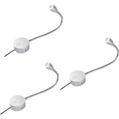 OSALADI Elastīga šļūtenes lasīšanas gaisma sienas montāžai LED Pack of 3