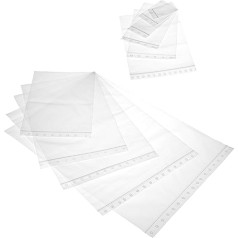 WPTrading - 3000 x Ziplock maisiņi 350 x 450 mm 50 m - Ziplock maisiņi caurspīdīgi (LDPE plēve) - Zip maisiņi, kas atkārtoti aiztaisāmi - Plastmasas maisiņi Polipaketes, drošas pārtikai