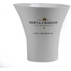 Moet & Chandon Champagne Bottle Cooler Ice Impérial Acrylic White ~mn 1007 1033