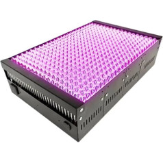 LED-UV-Gel-Härtungslampe, 11000W Hochleistungs-LED-Kleber Shadowles grünes Ölharz 3D-Druck DIY UV-UV-Härtungslampe 365nm 395nm 405nm Maschine einfach zu bedienen(Plug_405NM_11000W)