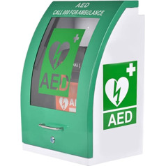 YHUEGH AED defibriliatoriaus sieninė spintelė, širdies defibriliatoriaus plieninė spintelė su signalizacija, reguliuojama pertvara biurams, viešbučiams, restoranams, klubams