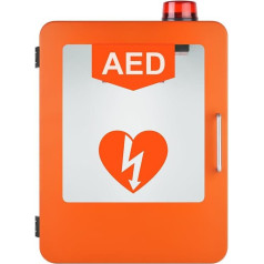 AED defibrilatora uzglabāšanas skapis, sienas plastmasas pirmās palīdzības skapis ar sirds defibrilācijas signalizācijas trauksmes kārbu, ar signalizācijas sistēmu, regulējamu dalītāja pozīciju, piemērots Mei