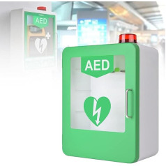 DPLXFPP AED-defibrilators-Aufbewahrungsschrank, Trennwandposition einstellbar, An Der Wand Montierter Aufbewahrungsschrank Für Erste-Hilfe-AED-Defibrillatoren, Design Mit Runden Ecken