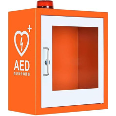 MObyat AED-Defibrillator-Aufbewahrungsschrank, An Der Wand Montierter Kardialer Erste-Hilfe-Defibrillations-Alarmkasten Mit Schlüssel Und Alarm, Passend Für Die Meisten AED-Modelle