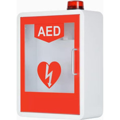 Wandmontierter AED-Defibrillator-Schrank, Herz-Defibrillations-Alarmbox mit Licht- und Alarmfunktion, magnetisches Türdesign, passend für die meisten AED-Modelle - ideal für den Einsatz im Heimbüro