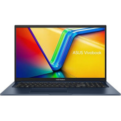 Ноутбук ASUS Vivobook 17, 17.3 дюйма FHD антибликовый IPS дисплей, Intel Core i7-1255U, 16 ГБ RAM, 512 ГБ SSD, Intel Iris X, Windows 11, QWERTZ клавиатура, тихий синий