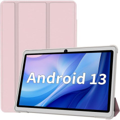 JIKOCXN 7 collu planšetdators, Android planšetdators ar 2 GB RAM + 32 GB ROM, 128 GB paplašināšana, četrkodolu procesors, 600 x 1024 IPS HD ekrāns, 6000 mAh akumulators, duālā kamera, WiFi (rozā)