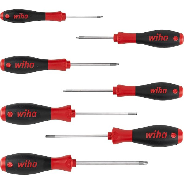 Wiha Schraubendreher komplekts SoftFinish® (01299) 7 tlg. I Schraubenzieher Satz für Alltag, Handwerk, Industrie I Schraubwerkzeug TORX