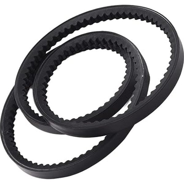 Othmro 1 x Trīsstūra josta Rūpniecības josta BX62 Drive V-Belt Iekšējais apkārtmērs 62 collas Rūpnieciskās jaudas gumijas piedziņas jostas rezerves siksnas pārnesumu siksna virpām Galda zāģi lentzāģi Melns