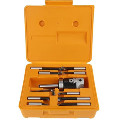 2 Inch Drill Head S 1 Set Milling Machine Accessories Mt2 M10 F1-12 50 mm Drill Head with 9 Pieces 12 mm Drill Rods