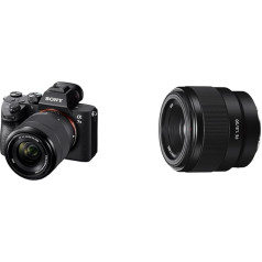 Sony Alpha 7 III bezspoguļa pilna kadra kamera ar 28-70 mm f/3,5-5,6 tālummaiņas objektīvu un standarta objektīvu SEL-50F18F