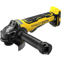 Stanley FatMax V20 akumulatora leņķa slīpmašīna SFMCG700B (18 V, 125 mm diska diametrs, bezsuku motors, izturīgs alumīnija korpuss, akumulators un lādētājs nav iekļauti komplektācijā)