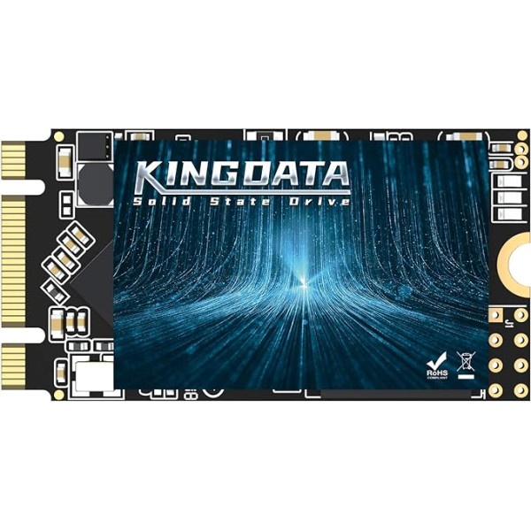 KINGDATA SSD M.2 2242 500 GB Ngff iekšējais cietvielu disks 1TB 512 GB 250 GB 120 GB galddatoru portatīvajiem datoriem SATA III 6 Gb/s augstas veiktspējas cietais disks (500 GB, M.2 2242)